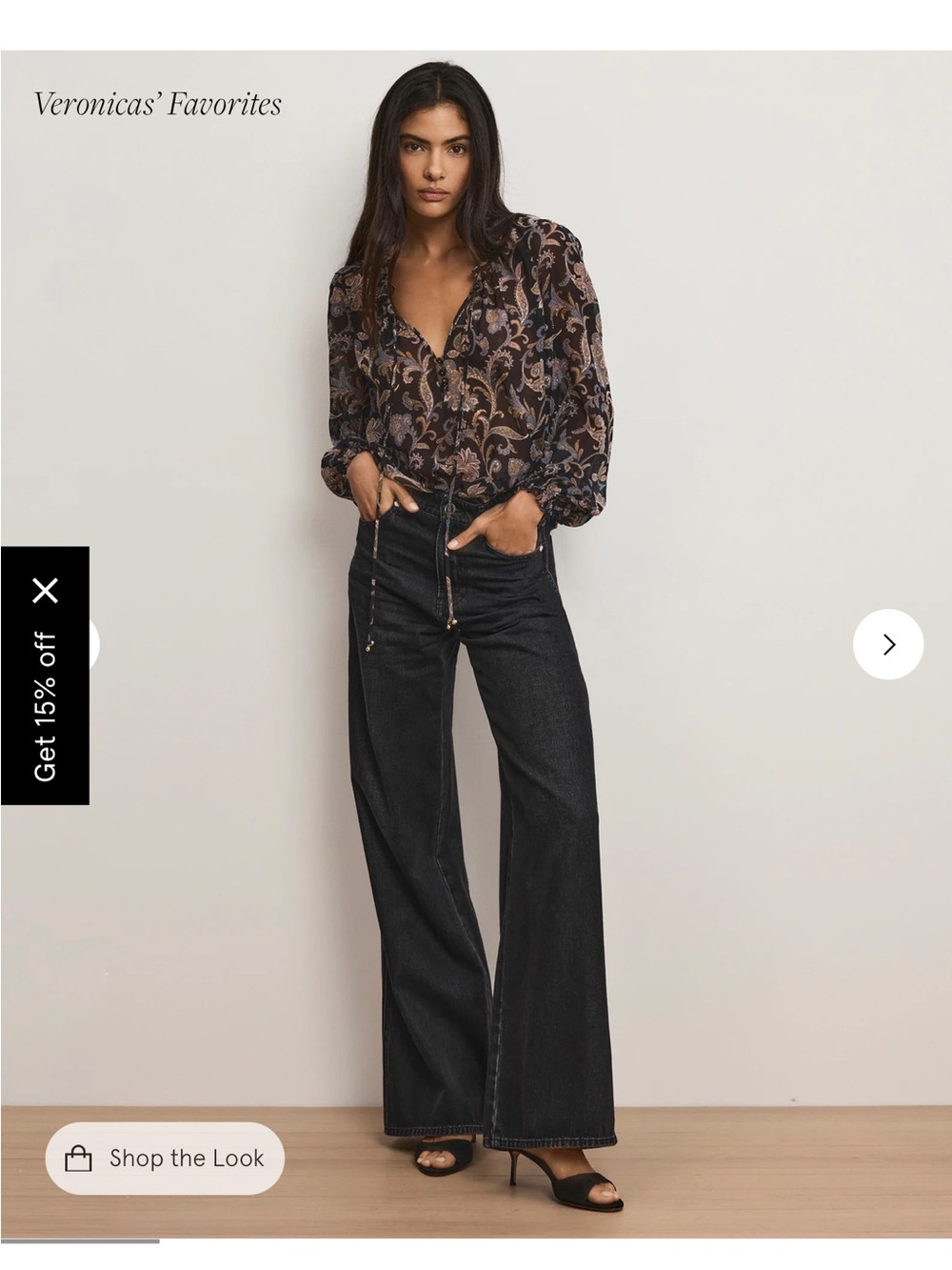 Veronica Beard Washed Black Denim Jeans